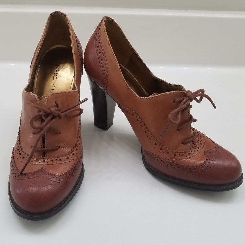 Marc Fisher Leather Oxford Barrett Heels